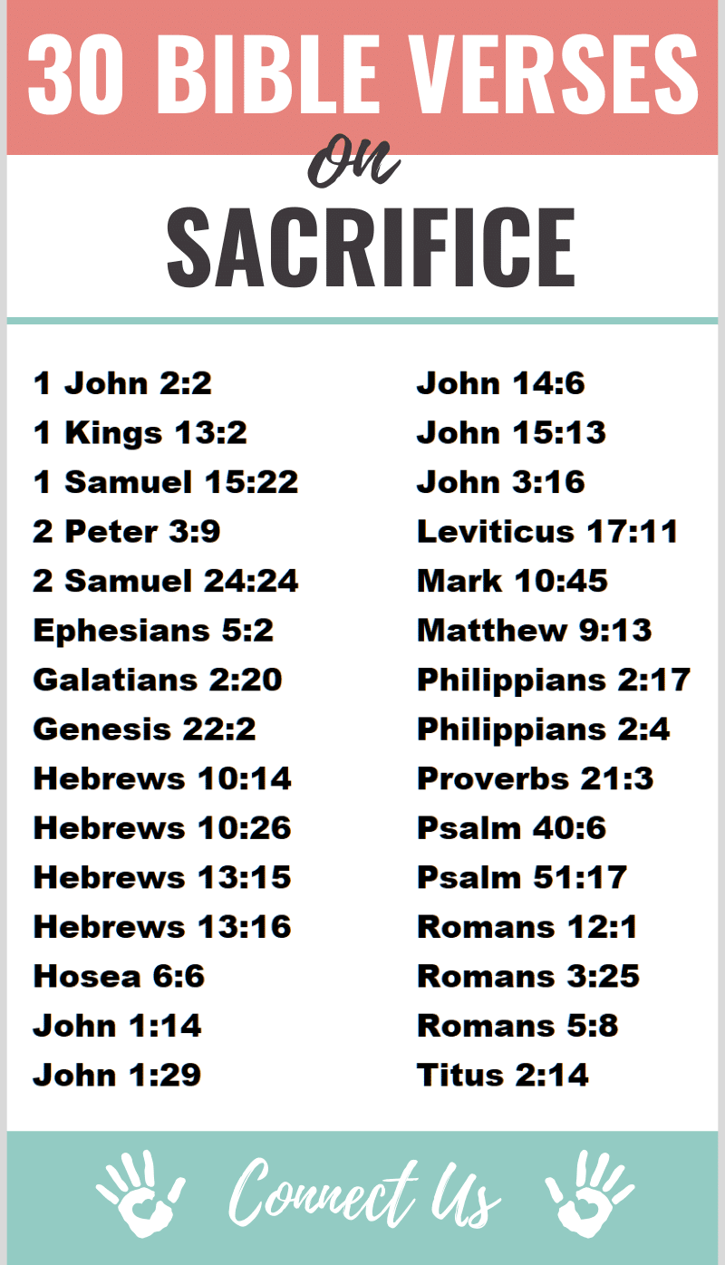 Bible Verses on Sacrifice
