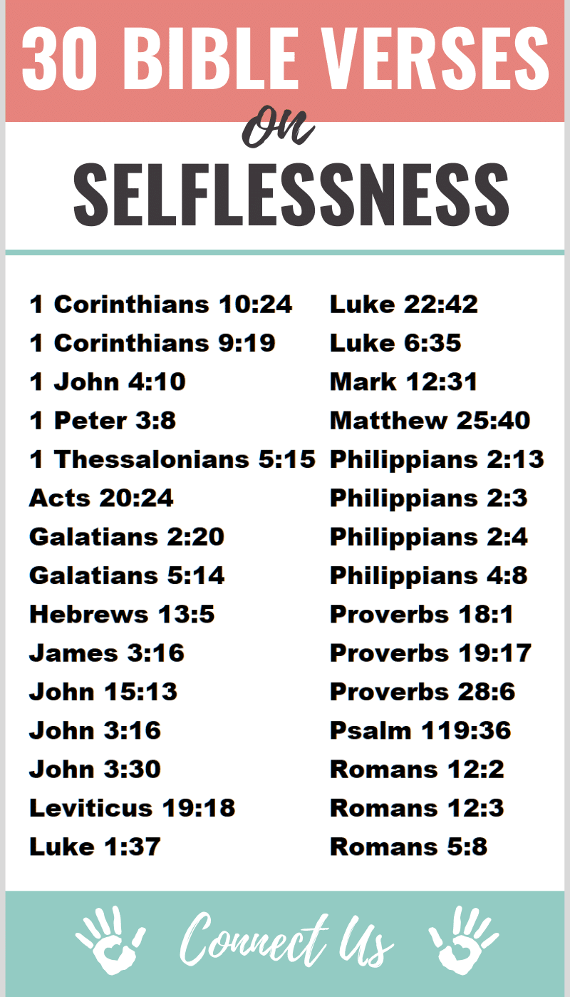 selflessness quotes bible