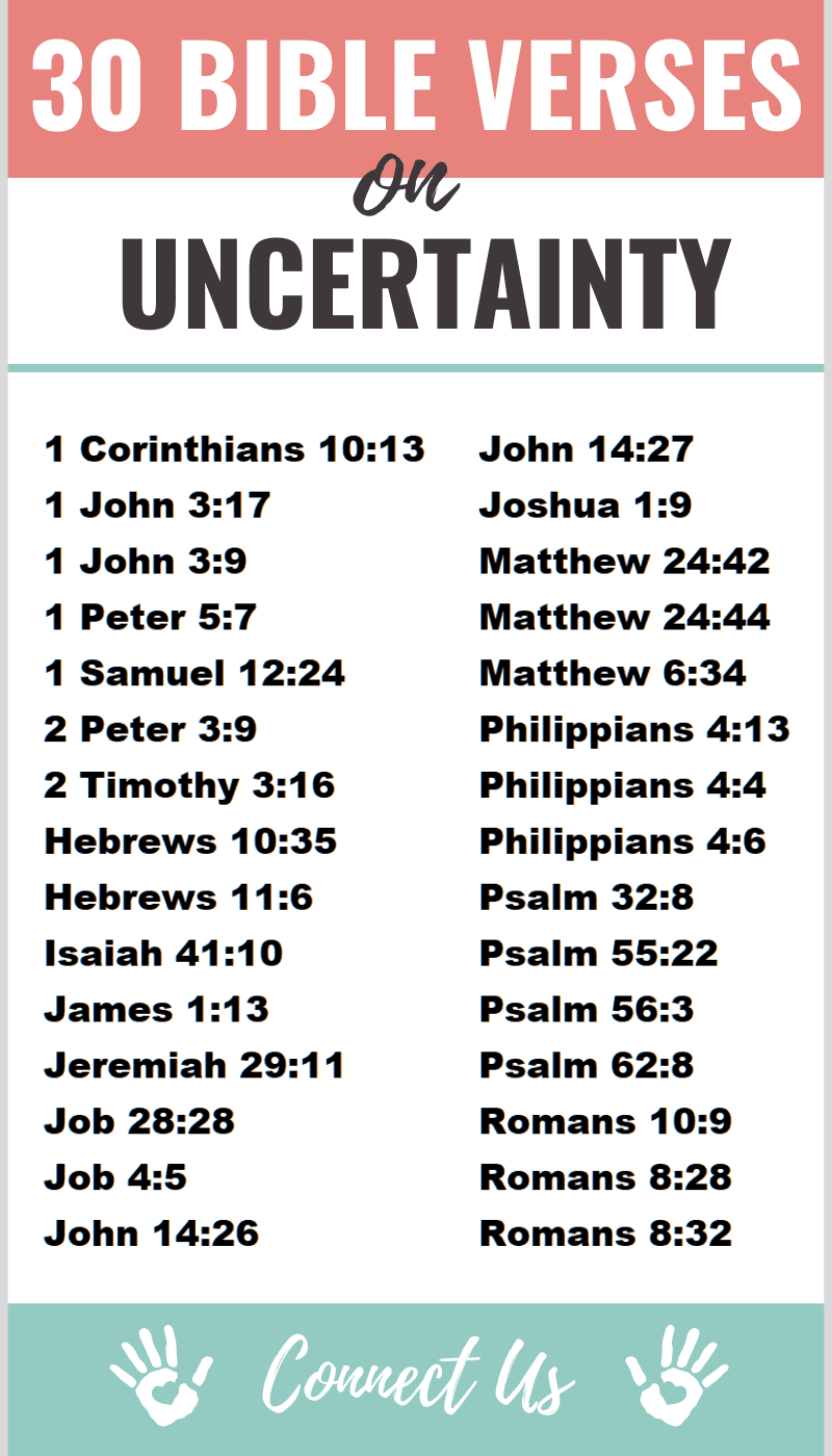 Bible Verses on Uncertainty