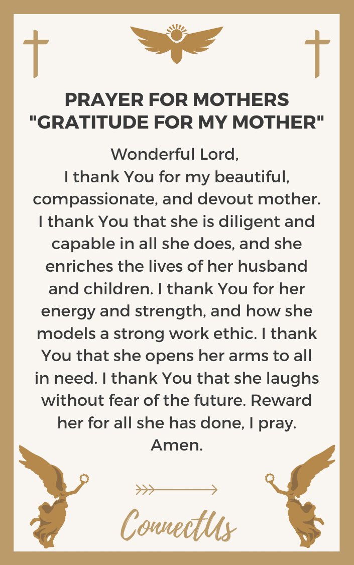 10 Powerful Prayers for Mothers – ConnectUS