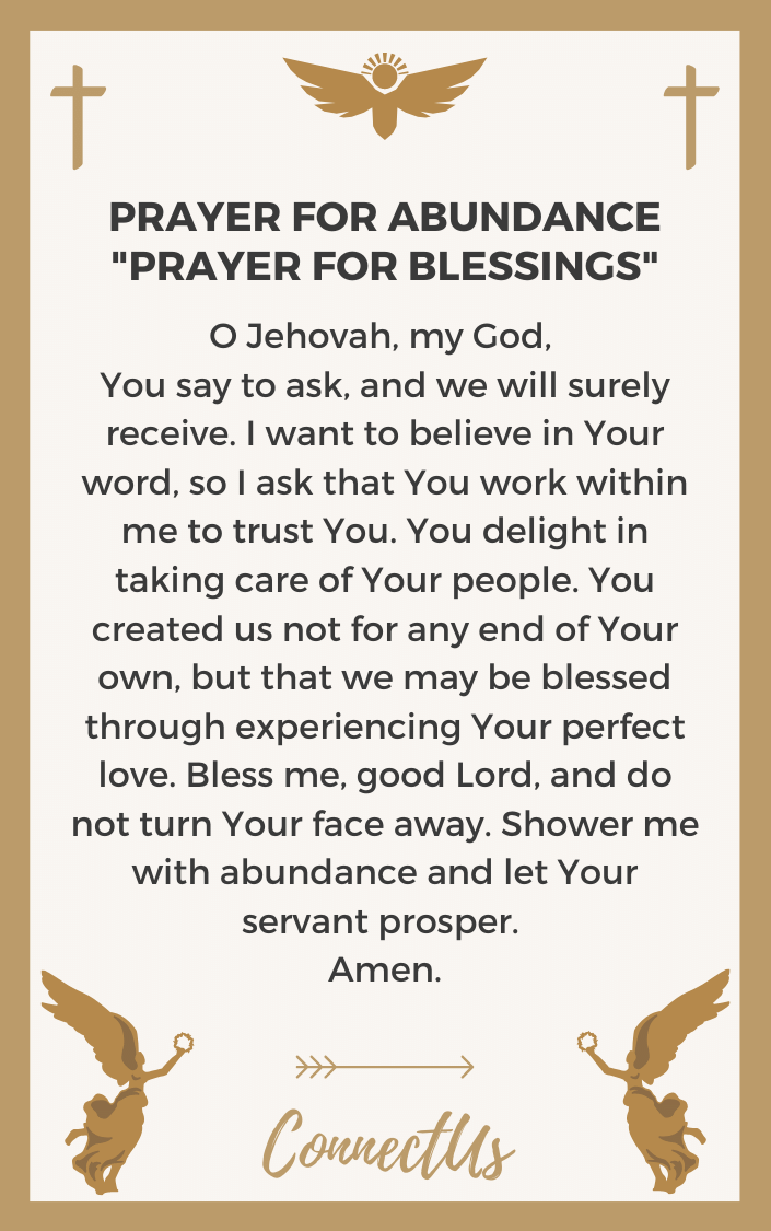 10 Strong Prayers for Abundance and Prosperity – ConnectUS