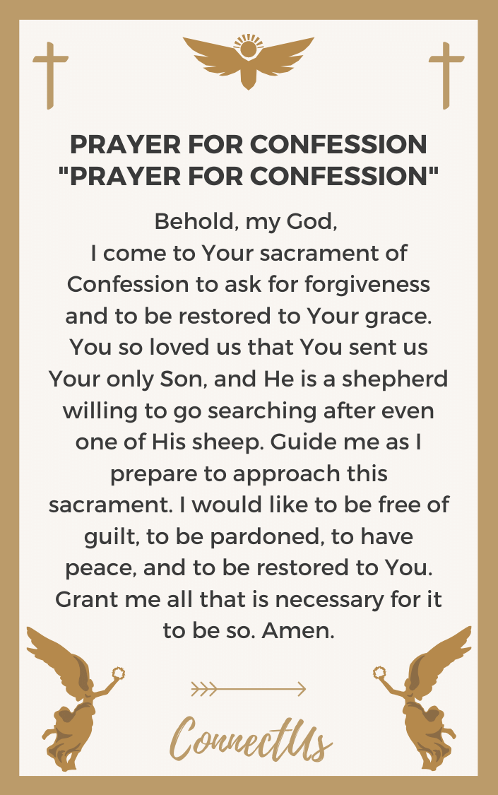 sacrament of reconciliation prayer
