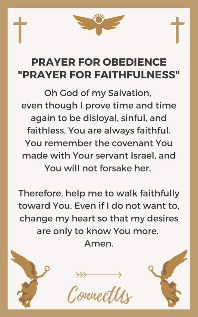 10 Powerful Prayers for Obedience – ConnectUS