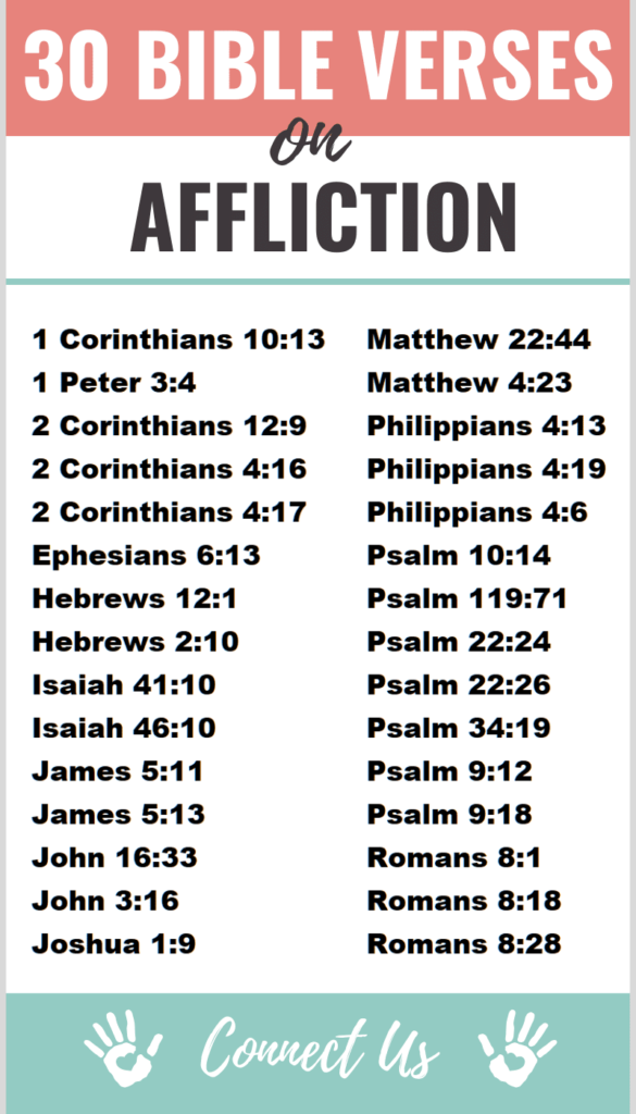 30 Powerful Bible Scriptures on Affliction ConnectUS