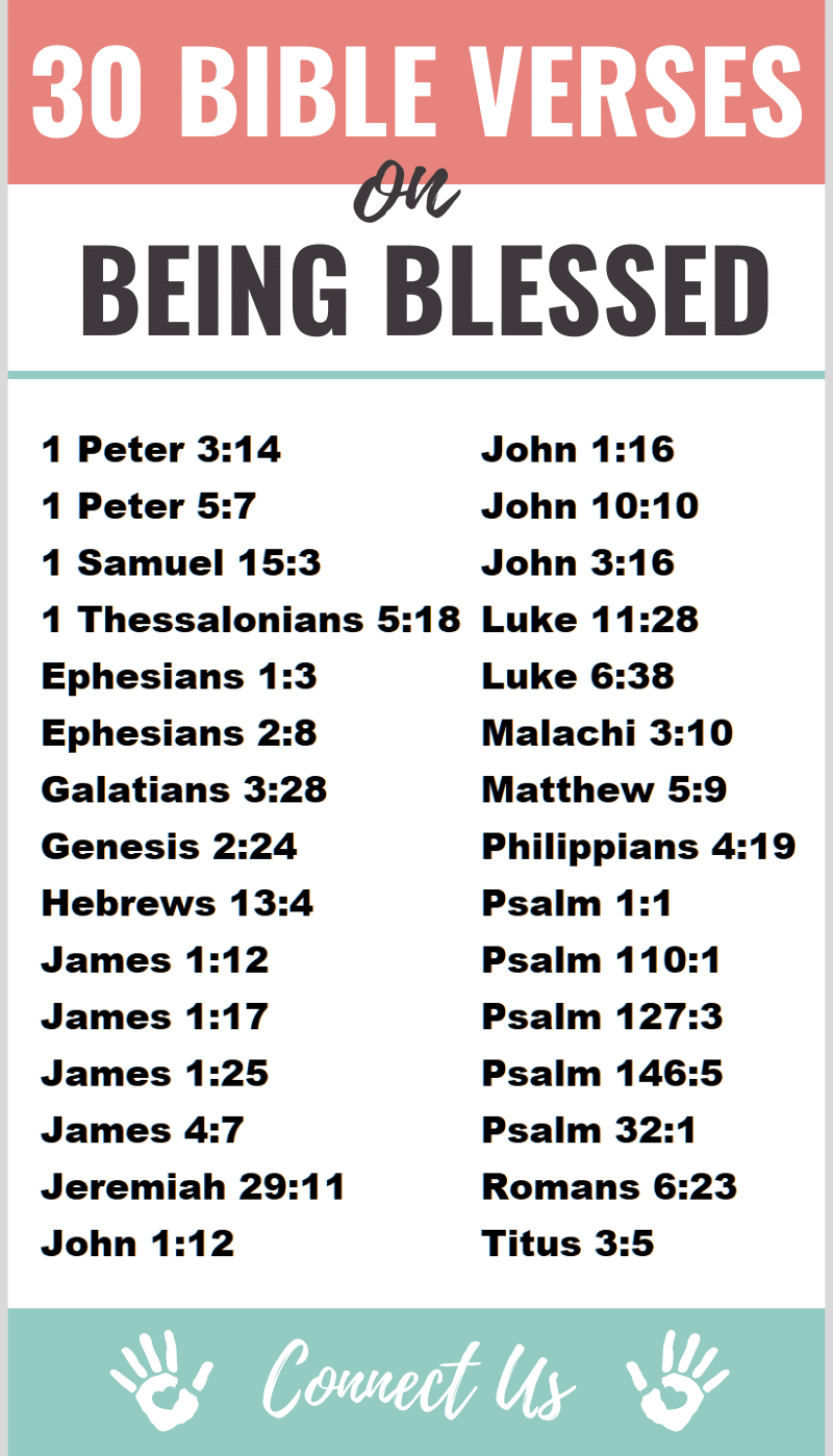 Versículos bíblicos sobre ser bendecido