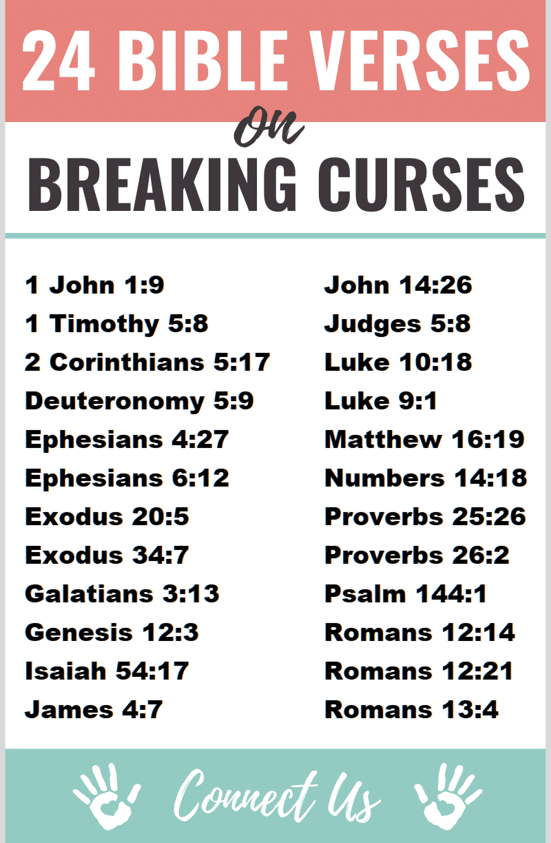Versículos bíblicos sobre la ruptura de maldiciones
