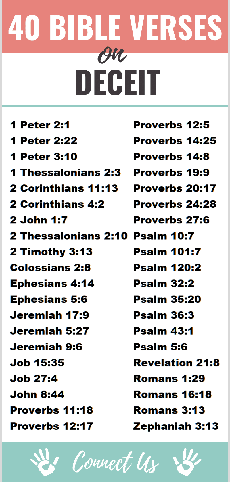 Versículos bíblicos sobre el engaño