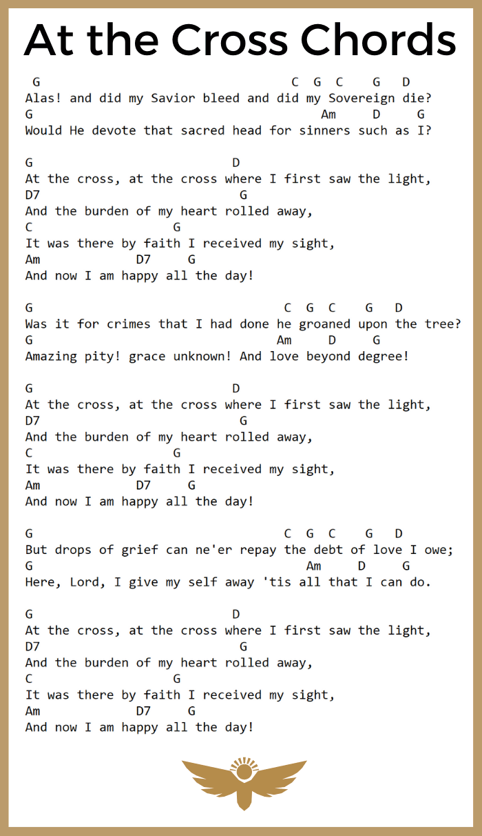 jesus keep me near the cross chords and lyrics