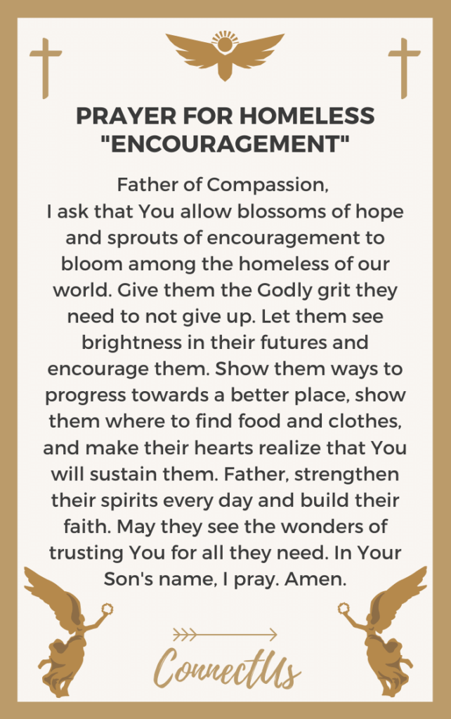Homeless Faith 10 Powerful Prayers for Homeless – ConnectUS