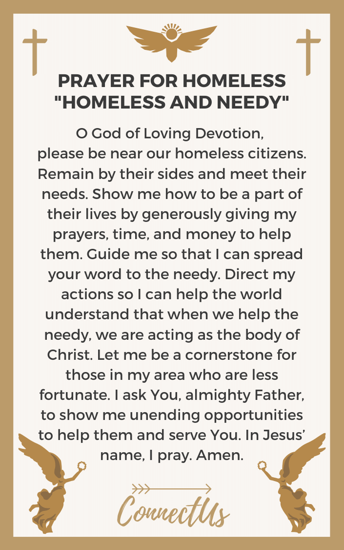 10 Powerful Prayers For Homeless Connectus