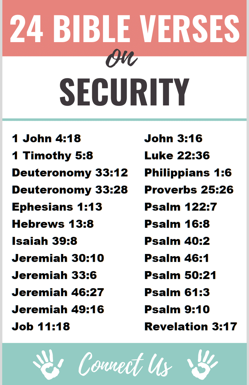 25 Powerful Bible Scriptures on Security – ConnectUS