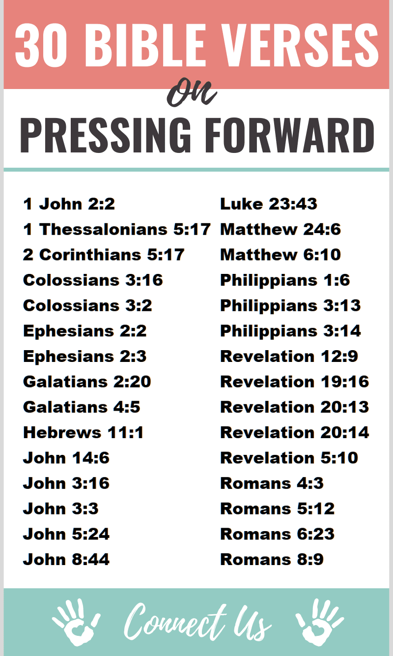 Bible Verses on Pressing Forward