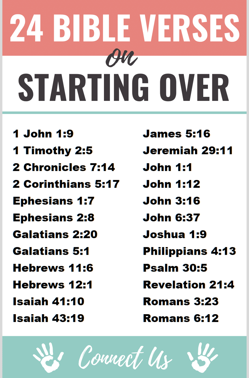 Bible Verses on Starting Over