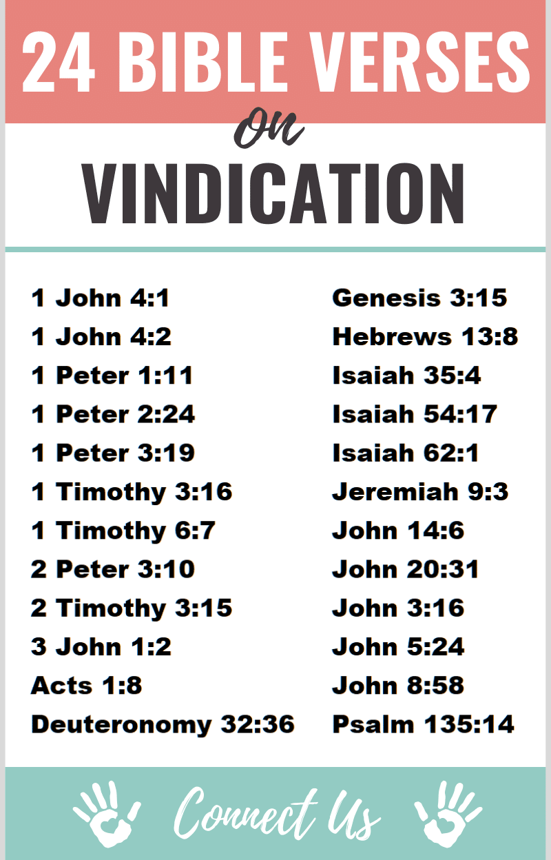 Bible Verses on Vindication